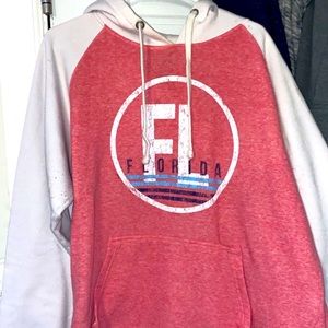 Pink and white Florida hoodie